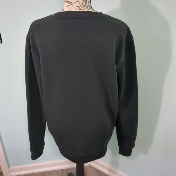 Black Pike Notorious Duck Print Black Crewneck Long Sleeve Sweatshirt large Devi - Picture 2 of 7